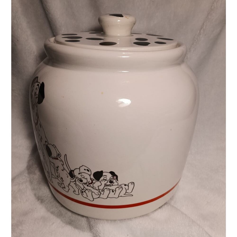 Vintage Disney 101 Dalmatians Treasure Craft Ceramic Cookie Jar Canister EUC FS - Picture 4 of 9